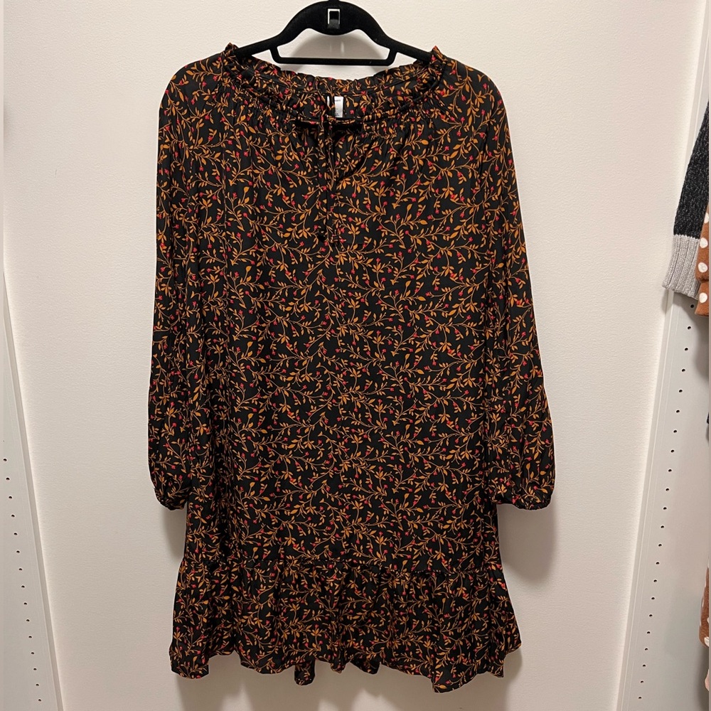 Ruffle hem dress
